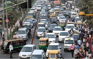 india car traffic